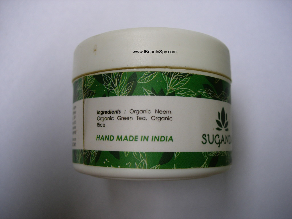 suganda_neem_green_tea_mask_ingredients