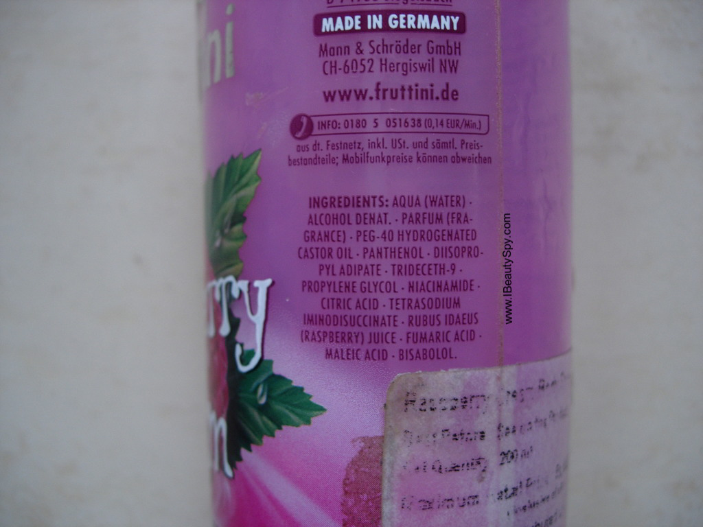 fruttini_raspberry_cream_body_spray_ingredients